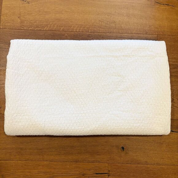 Restoration Hardware King Coverlet Blanket Made in Italy Ivory - Picture 3 of 7